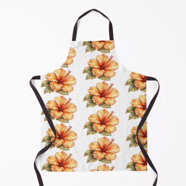 Item preview, Pumpkin Glow Hibiscus | Autumn Watercolor Flower designed and sold by Nolmo.