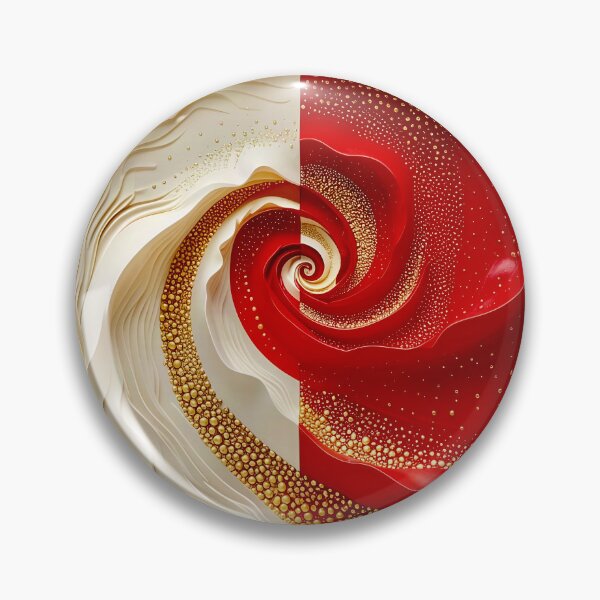 Item preview, Duality of Red and White Swirl designed and sold by Vicky Brago-Mitchell®.