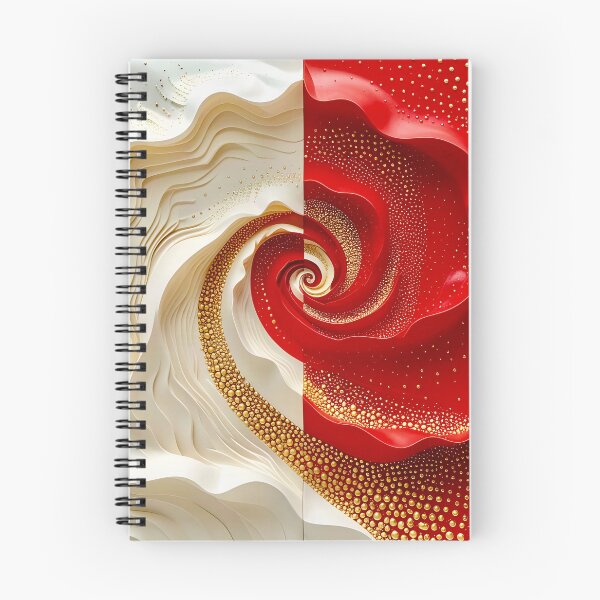 Item preview, Duality of Red and White Swirl designed and sold by Vicky Brago-Mitchell®.