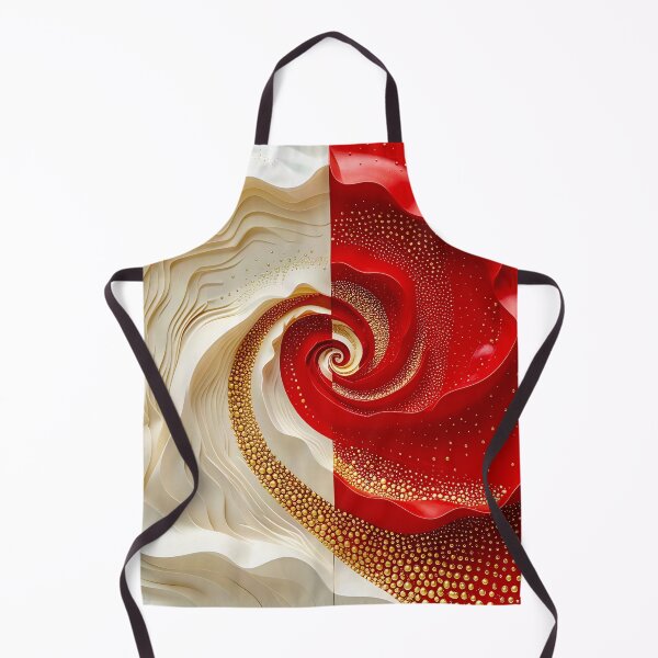 Item preview, Duality of Red and White Swirl designed and sold by Vicky Brago-Mitchell®.