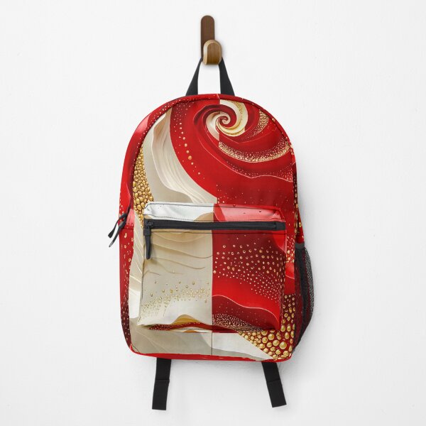 Item preview, Duality of Red and White Swirl designed and sold by Vicky Brago-Mitchell®.