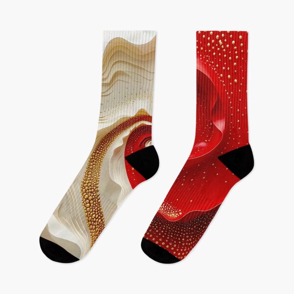 Item preview, Duality of Red and White Swirl designed and sold by Vicky Brago-Mitchell®.