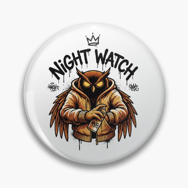 Item preview, Night Watch Owl Streetwear – Cool Urban Owl Hoodie Design designed and sold by StickerNestYou.