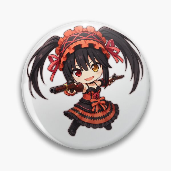 Item preview, Kurumi Tokisaki DATE A LIVE action pose waifu Chibi cute 2d pixel art character design illustration designed and sold by sabartgunpla.