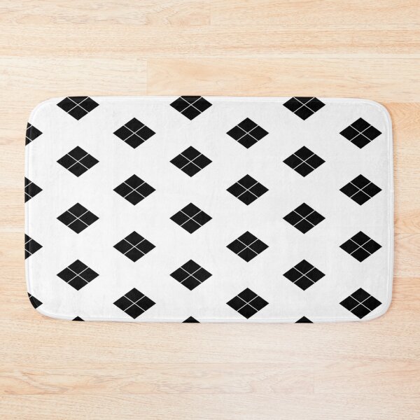 Item preview, Takeda Shingen Crest - Takeda Bishi Samurai Mon Black White Tile / Japanese Crest  designed and sold by 戦国まーけっと SENGOKU MARKET.