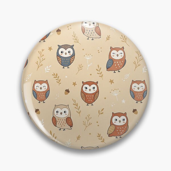 Item preview, Cozy Autumn Owl Seamless Pattern Design by MNS designed and sold by ashenlocs.