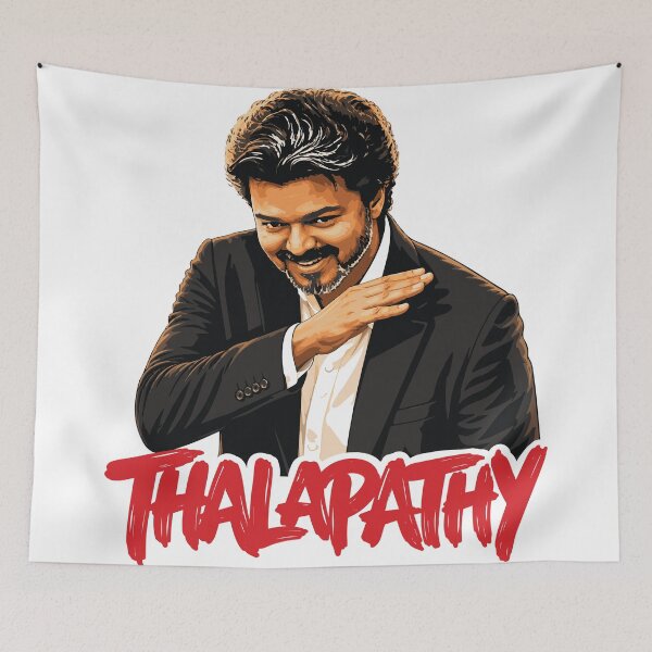 Item preview, Thalapathy Vijay TVK Hand Gesture Pose Tamil Design designed and sold by alltheprints.