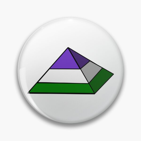 Item preview, Pyramid Pride Flag Genderqueer designed and sold by HarveyHandcraftsandDesigns.