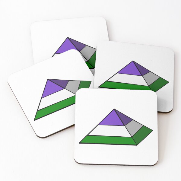 Item preview, Pyramid Pride Flag Genderqueer designed and sold by HarveyHandcraftsandDesigns.