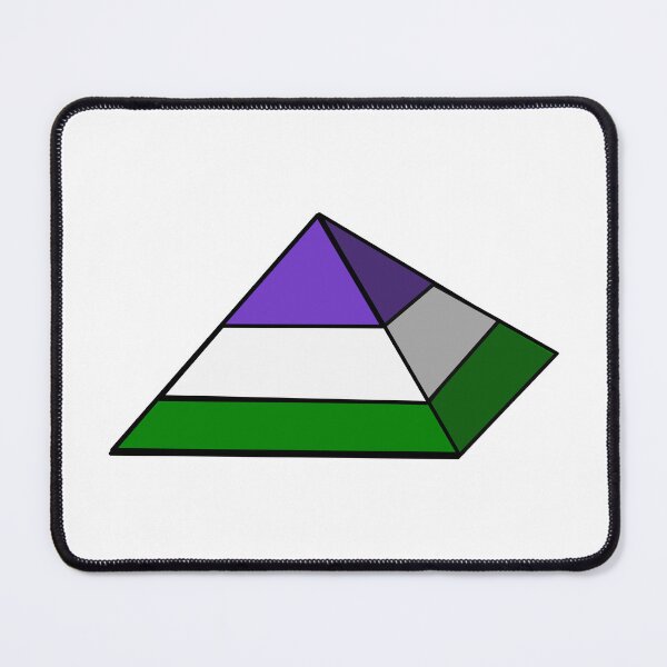 Item preview, Pyramid Pride Flag Genderqueer designed and sold by HarveyHandcraftsandDesigns.