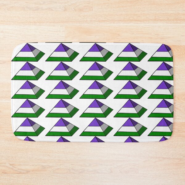 Item preview, Pyramid Pride Flag Genderqueer designed and sold by HarveyHandcraftsandDesigns.
