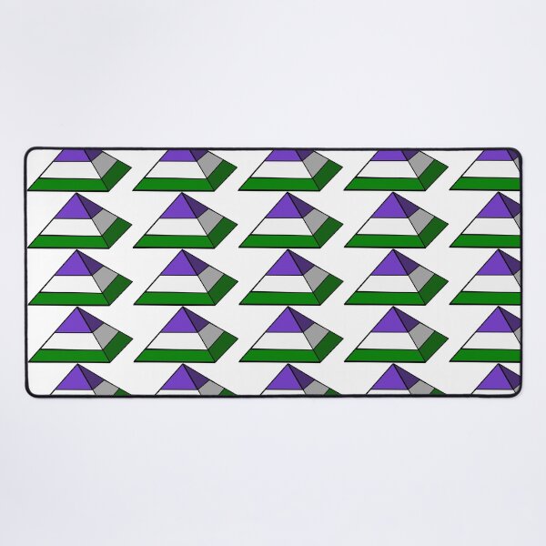 Item preview, Pyramid Pride Flag Genderqueer designed and sold by HarveyHandcraftsandDesigns.