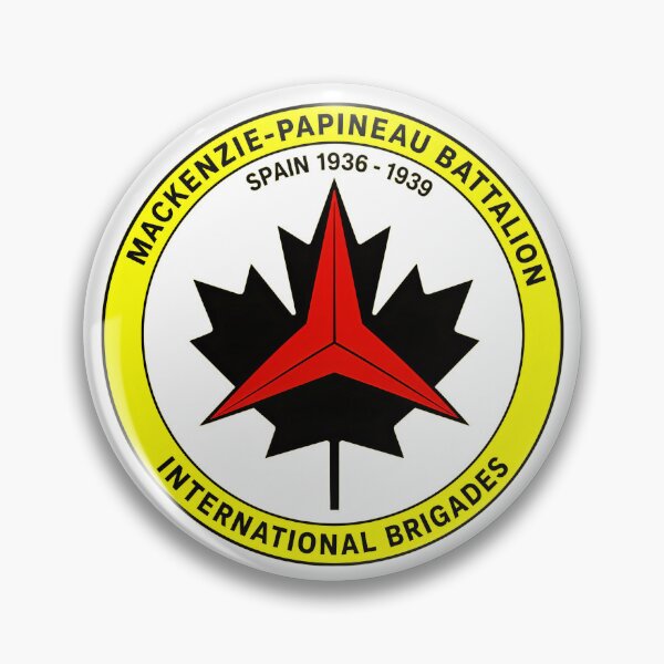 Item preview, Mackenzie Papineau Battalion International Brigades Antifascist Emblem Print designed and sold by PinUpPizzazz.