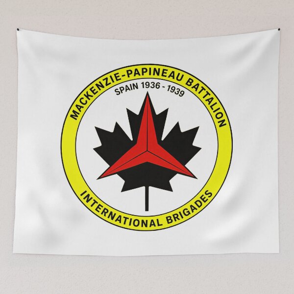 Item preview, Mackenzie Papineau Battalion International Brigades Antifascist Emblem Print designed and sold by PinUpPizzazz.