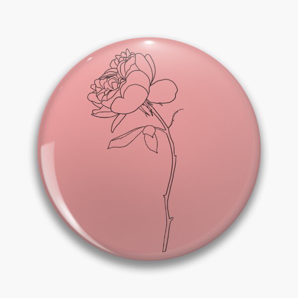 Item preview, Rose outline designed and sold by Line & Tide.