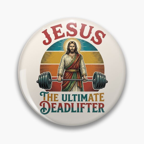 Item preview, Funny Jesus The Ultimate Deadlifter designed and sold by legendaryskins.