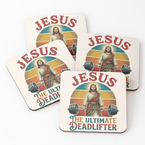 Item preview, Funny Jesus The Ultimate Deadlifter designed and sold by legendaryskins.