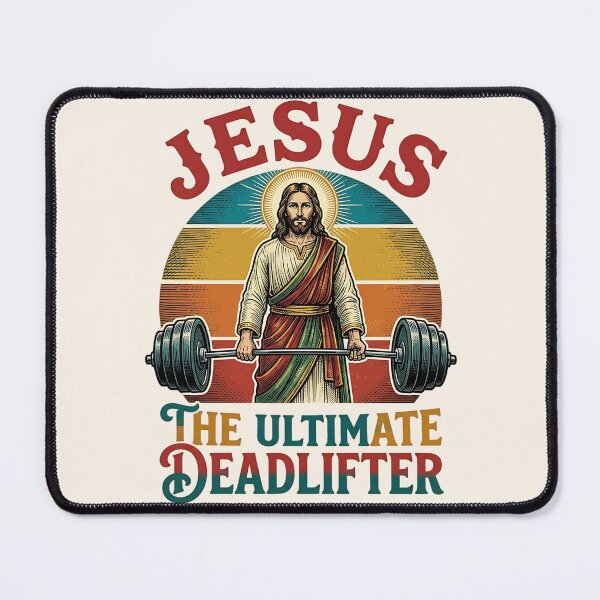 Item preview, Funny Jesus The Ultimate Deadlifter designed and sold by legendaryskins.