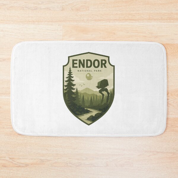Item preview, Endor National Park: Home of the Ewoks Sticker designed and sold by FrontierCosmic.