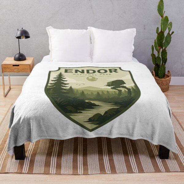 Item preview, Endor National Park: Home of the Ewoks Sticker designed and sold by FrontierCosmic.