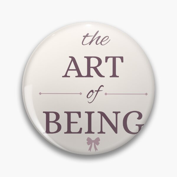 Item preview, The Art of Being | Dusty Mauve & Coquette Ribbon Typography designed and sold by Sparkle First Co..