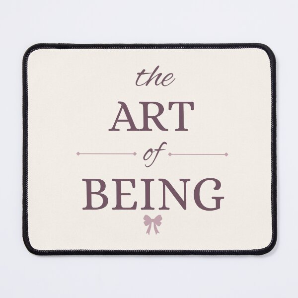 Item preview, The Art of Being | Dusty Mauve & Coquette Ribbon Typography designed and sold by Sparkle First Co..