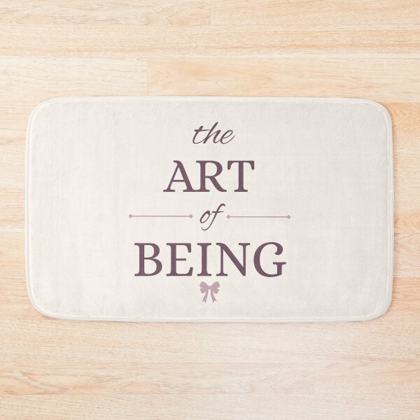 Item preview, The Art of Being | Dusty Mauve & Coquette Ribbon Typography designed and sold by Sparkle First Co..