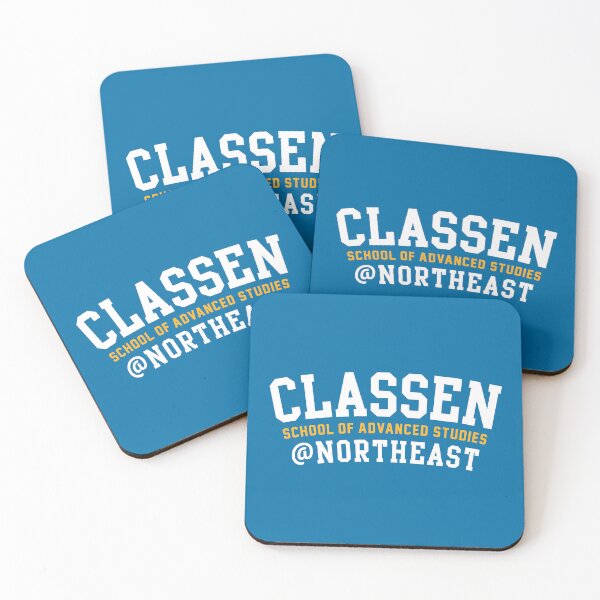Aperçu de l'œuvre Classen SAS @ NE Bloc Texte - Blanc/Or créée et vendue par CSASMerch.