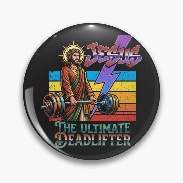 Item preview, Funny Jesus - The Ultimate Deadlifter designed and sold by legendaryskins.