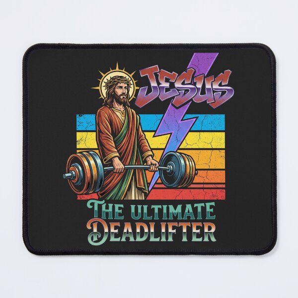 Item preview, Funny Jesus - The Ultimate Deadlifter designed and sold by legendaryskins.