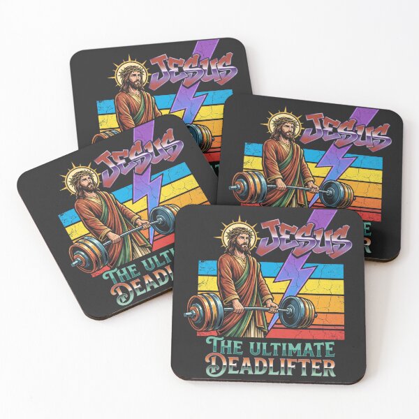 Item preview, Funny Jesus - The Ultimate Deadlifter designed and sold by legendaryskins.