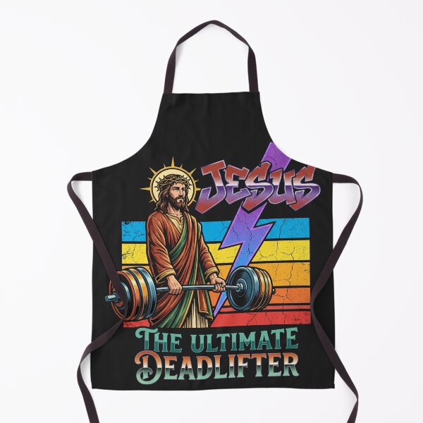 Item preview, Funny Jesus - The Ultimate Deadlifter designed and sold by legendaryskins.