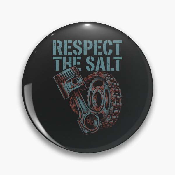 Item preview, Respect The Salt Piston - Motorcycle Mechanic Vintage Garage designed and sold by SplashTastic.