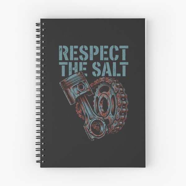 Item preview, Respect The Salt Piston - Motorcycle Mechanic Vintage Garage designed and sold by SplashTastic.