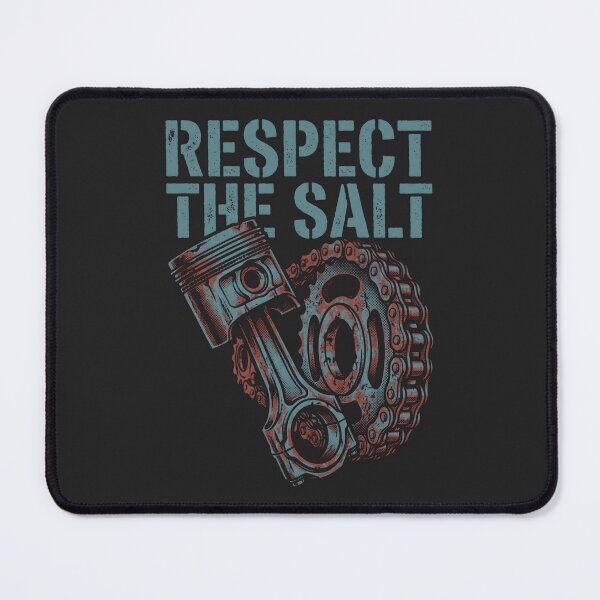 Item preview, Respect The Salt Piston - Motorcycle Mechanic Vintage Garage designed and sold by SplashTastic.