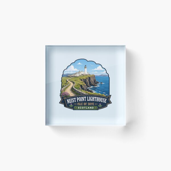 Item preview, Neist Point Lighthouse, Isle of Skye, Scotland designed and sold by Myra365Art.