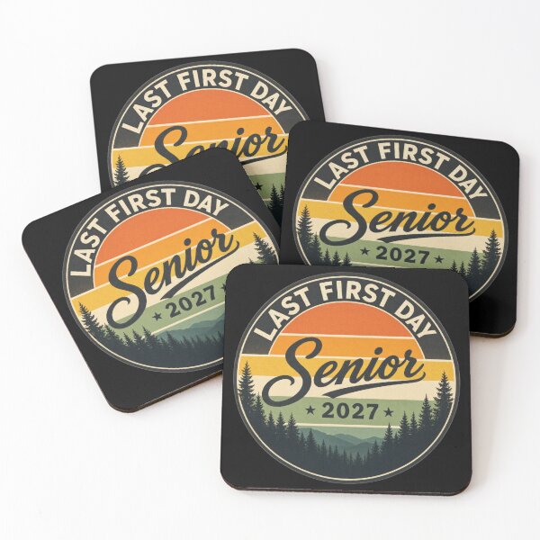 Item preview, Last First Day Senior 2027 Retro Sunset Mountain Graduation Gift designed and sold by Zizo-DR44.