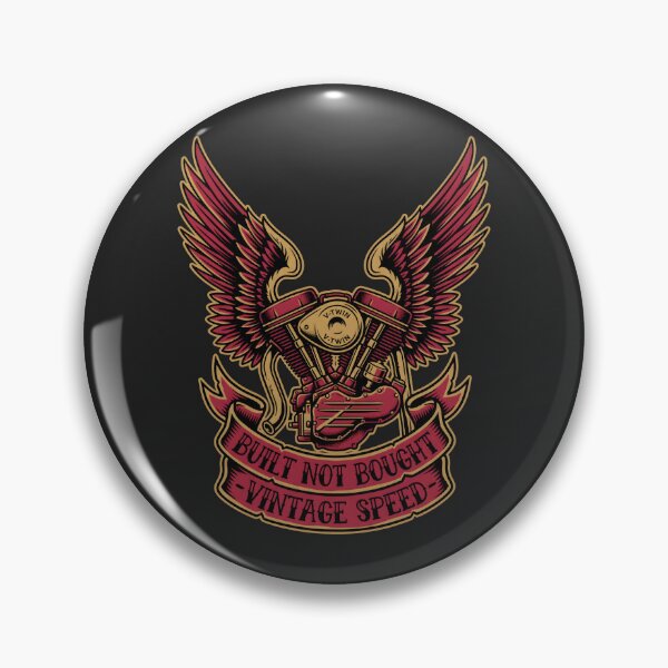 Item preview, Built Not Bought V-Twin Engine - Chopper Biker Vintage Speed designed and sold by SplashTastic.