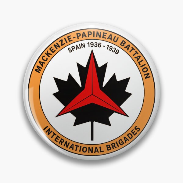 Item preview, Mackenzie Papineau Battalion International Brigades Antifascist Emblem Print designed and sold by PinUpPizzazz.