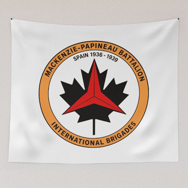 Item preview, Mackenzie Papineau Battalion International Brigades Antifascist Emblem Print designed and sold by PinUpPizzazz.