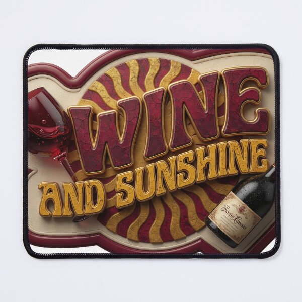 Item preview, Classic WINE AND SUNSHINE 3D Text Art designed and sold by dazzlemakers.