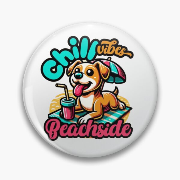 Item preview, Chill Vibes Beachside Dog - Cute Summer Beach Puppy designed and sold by GenZFashion000.