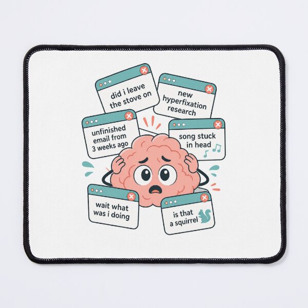 Item preview, ADHD Brain Running 47 Tabs designed and sold by MOSIDRIP™.