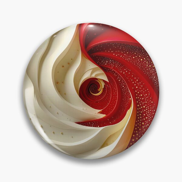 Item preview, Spiral of Red and White designed and sold by Vicky Brago-Mitchell®.