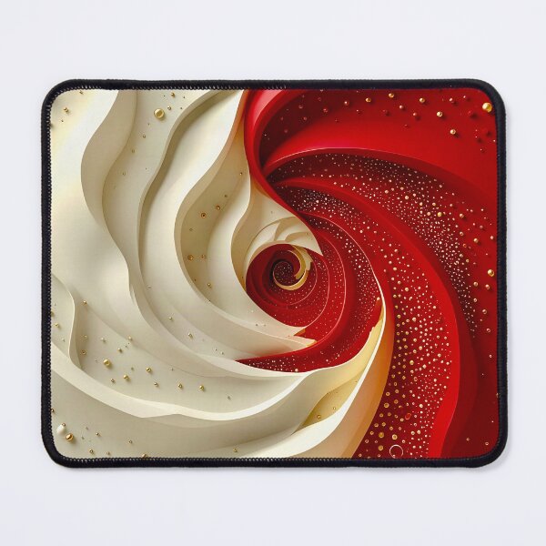 Item preview, Spiral of Red and White designed and sold by Vicky Brago-Mitchell®.