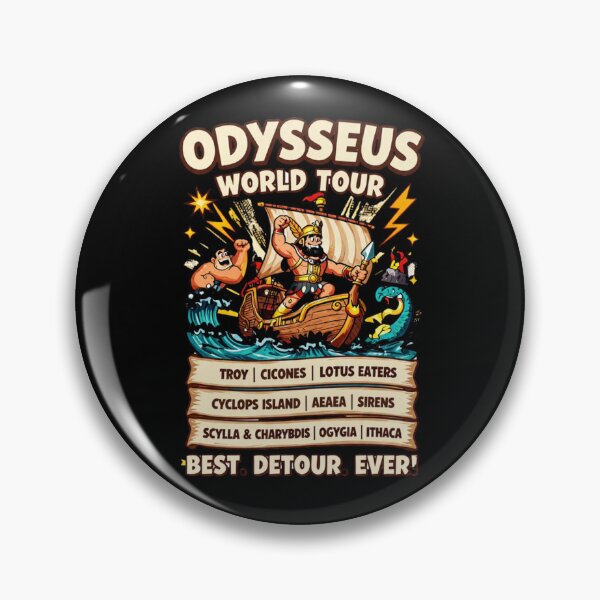 Artikelvorschau, Odysseus Welttournee entworfen und verkauft von Positive&FunnyThings.