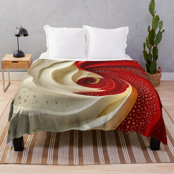 Item preview, Spiral of Red and White designed and sold by Vicky Brago-Mitchell®.