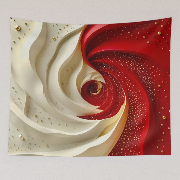 Item preview, Spiral of Red and White designed and sold by Vicky Brago-Mitchell®.