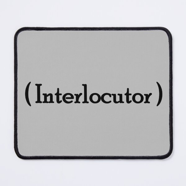 Item preview, Iconic Label - "Interlocutor" Black Lettering designed and sold by cousinbessie.