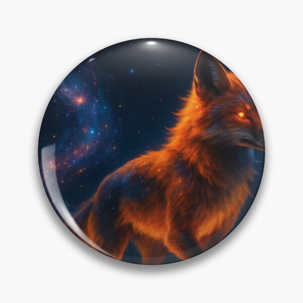 Item preview, Nebula Fox Carrying a Galaxy in Its Tail designed and sold by OneStepFromArt.